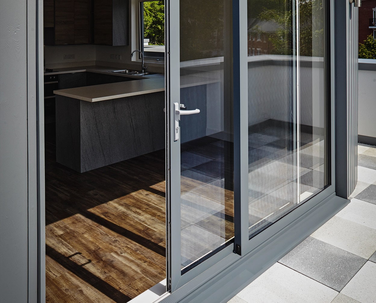 aluminium sliding door design for kitchen